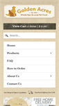 Mobile Screenshot of goldenacrespetfood.com